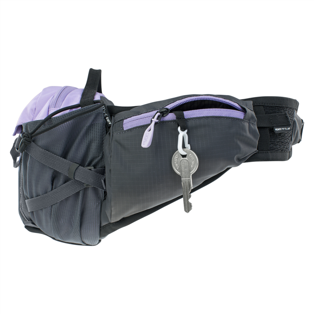 Evoc   Hip Pack Pro 3L + 1,5L Bladder Carbon grey-purple rose-black,one size