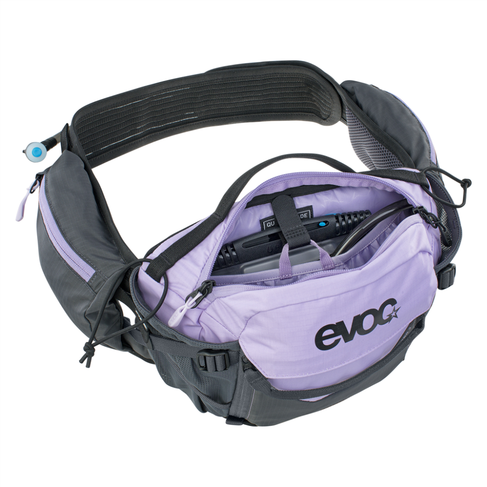 Evoc   Hip Pack Pro 3L + 1,5L Bladder Carbon grey-purple rose-black,one size