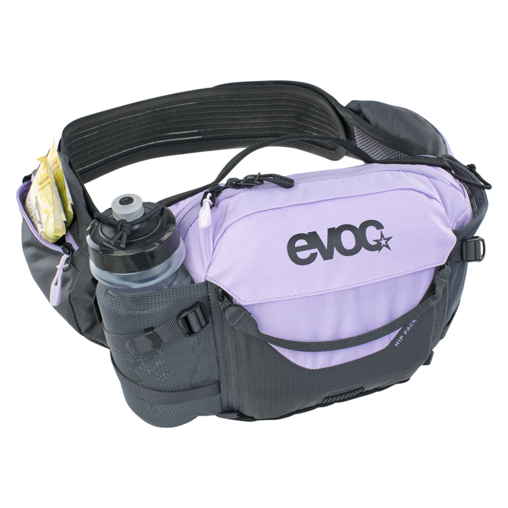 Evoc   Hip Pack Pro 3L + 1,5L Bladder Carbon grey-purple rose-black,one size