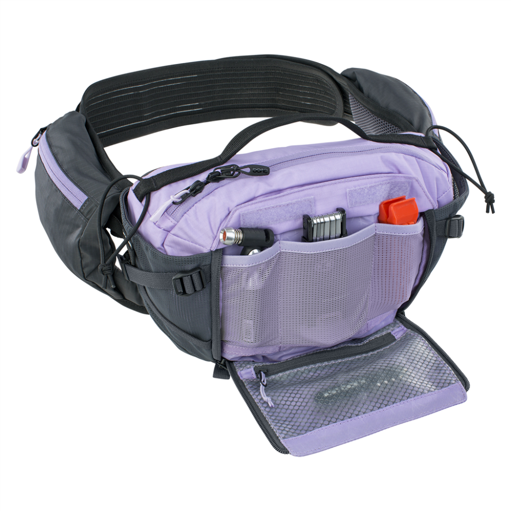Evoc   Hip Pack Pro 3L + 1,5L Bladder Carbon grey-purple rose-black,one size