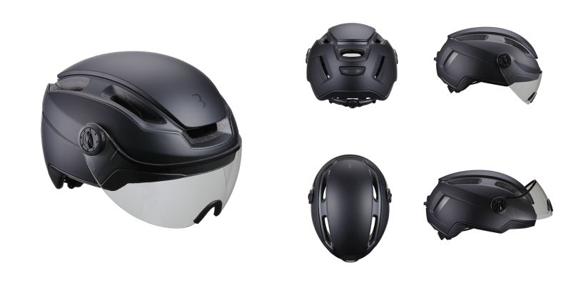 BBB Helm 45kmh Visier klar L 58-62cm Indra speed 45 faceshield