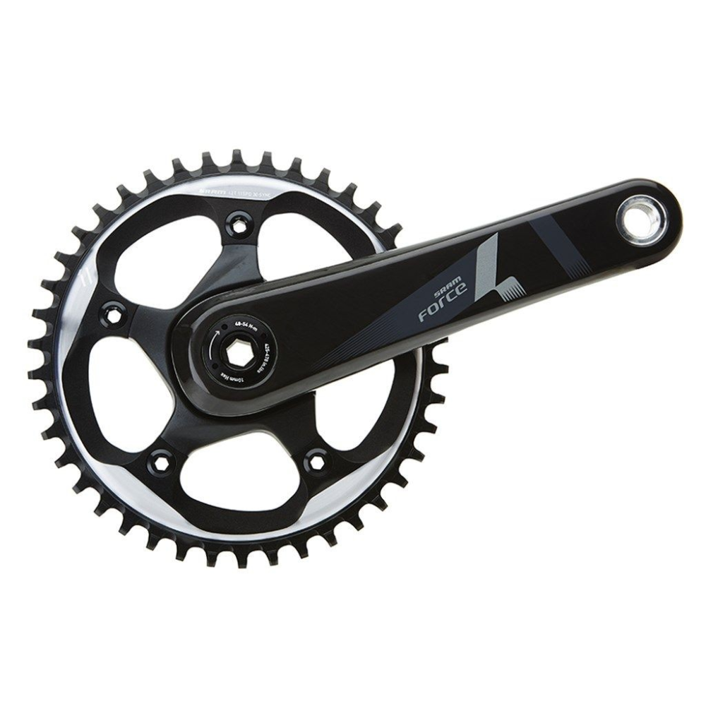 SRAM Crankset Force 1   GXP natural carbon,172.5mm/42t
