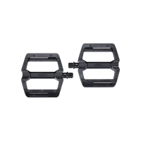 BBB Flachpedal Alu 100x95mm schwarz matt 399g, Pins: konisch/ersetzbar