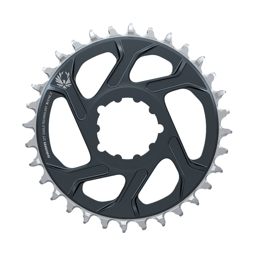 SRAM Chain Ring Eagle X-Sync2 DM 6mm Offset lunar/polar grey,32T