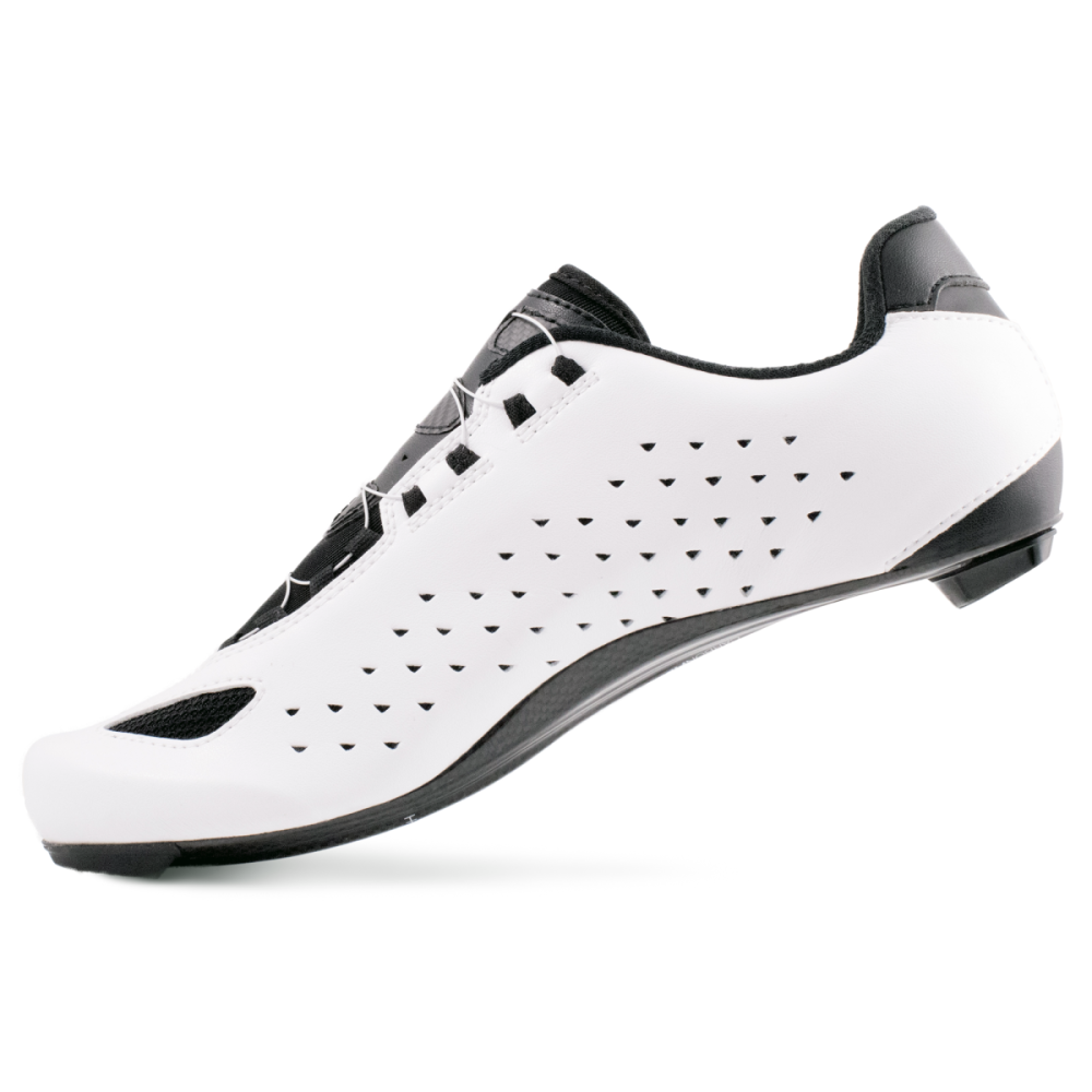 Lake Cycling Rennveloschuhe, CX219, weiss/schwarz (regular), 39.5