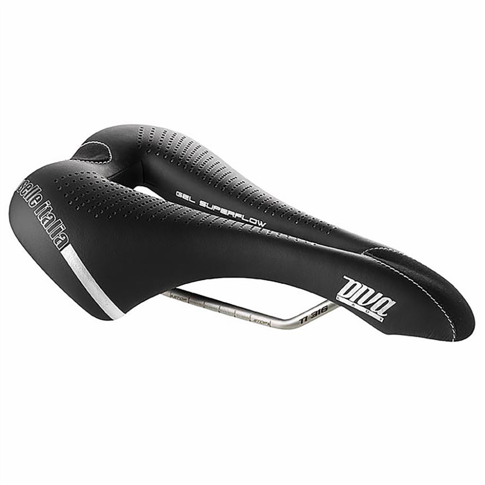 Selle Italia Diva Gel TI 316 Superflow black,S3