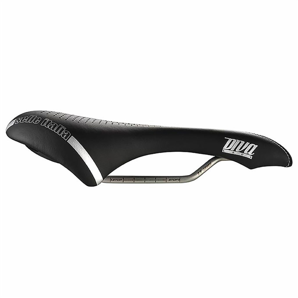 Selle Italia Diva Gel TI 316 Superflow black,L3
