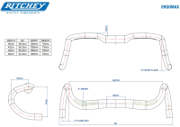 Ritchey Road Lenker Comp 20 Ergomax 46cm (c-c oben), BB black, 31.8mm, Di2 internal routing