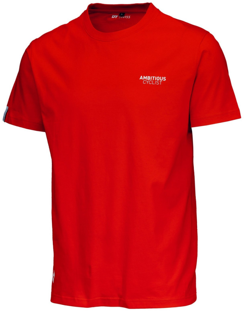 DT Swiss   T-Shirt Ambitious Cyclist L, Herren, Baumwolle,  rot