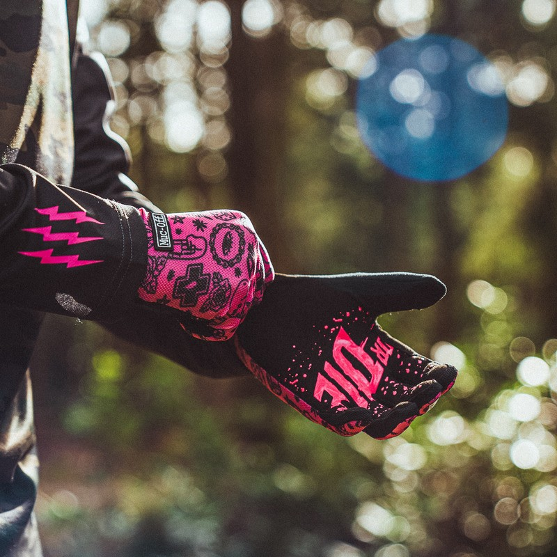 Muc-Off Lightweight Mesh Ride Gloves - Pink pink, M