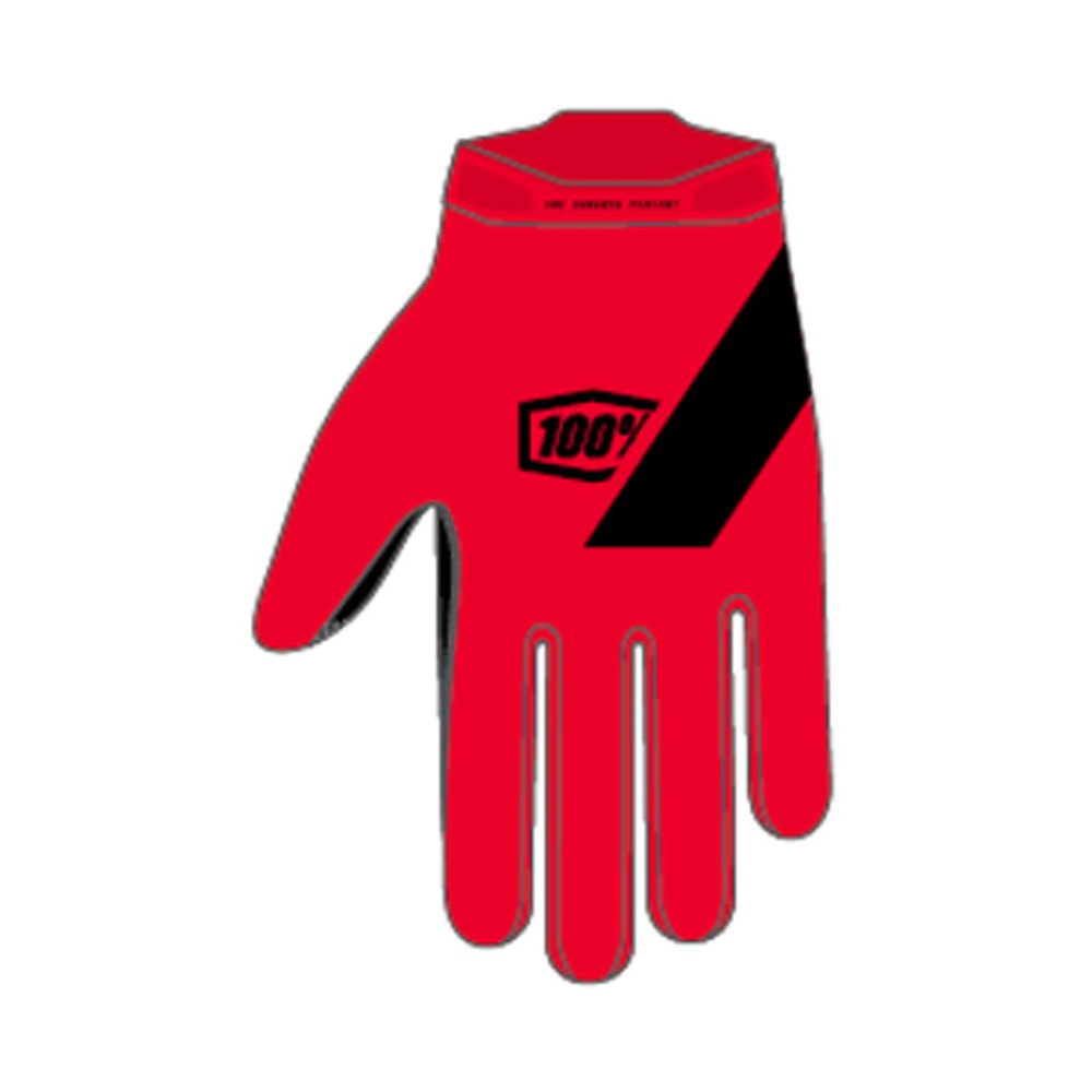 100% Ridecamp Gloves red, L