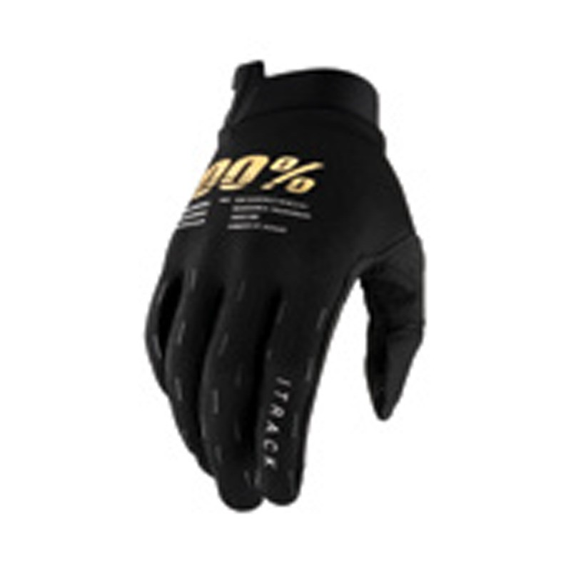 100% iTrack Youth Gloves black, KM