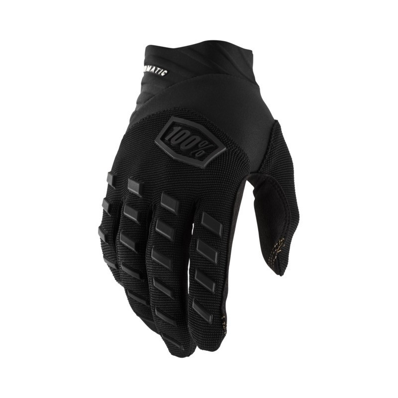 3T 100% Airmatic Gloves Black/Charcoal Black/Grey, M