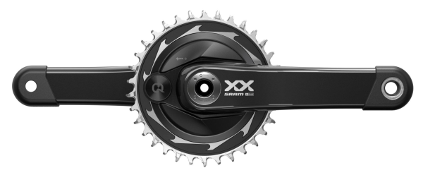 SRAM Powermeter XX SL Eagle T-Type 34Z 165mm Spiderbased Q174 CL55 DUB Black