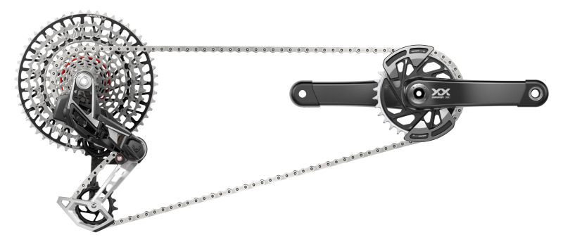 SRAM XX Eagle T-Type AXS Groupset 165 32Z, RD, Controller, Kette, Kassette