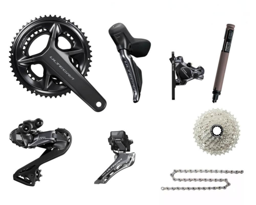 Shimano Ultegra Di2 Gruppe Disc 12-fach, R8100 Serie, 165, 12 speed / 11-30
