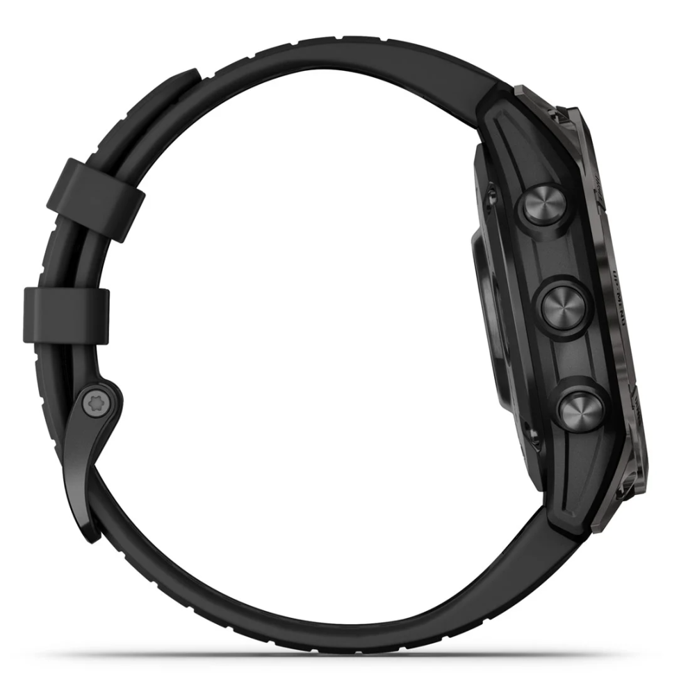 Garmin fenix 7 Pro Saph Solar, Crbn Gry DLC Ti w/Black Band, Sportuhr