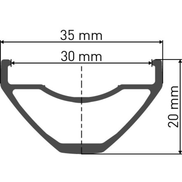 DT Swiss Felge H 552 27.5 Disc 28 Loch
