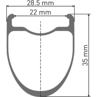 DT Swiss   CRC 1400 Spline 35 Disc Vorderrad