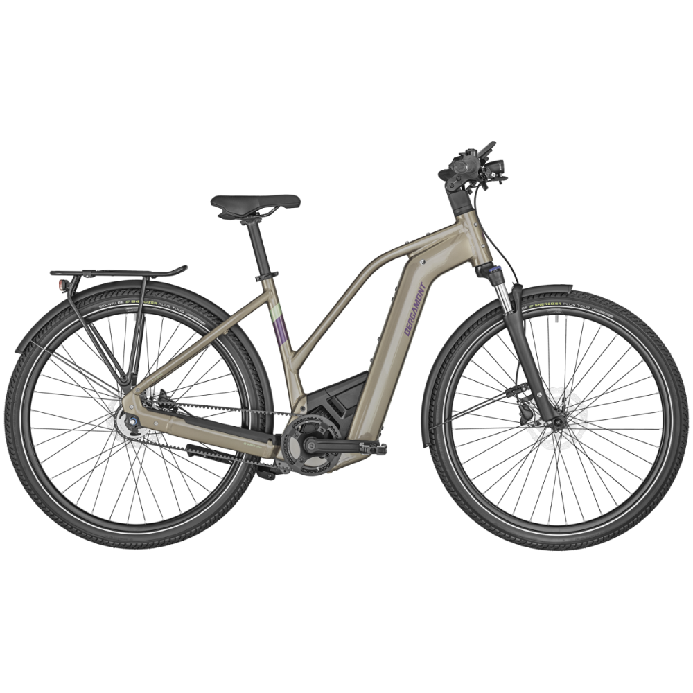 Bergamont E-Horizon Elite 7 Belt Lady, shiny taupe brown, 44