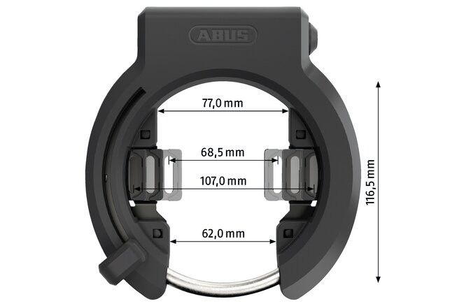 ABUS Rahmenschloss Granit XPlus 6950M NR ohne Halter & Kette 6KS/100 mit Sattelt