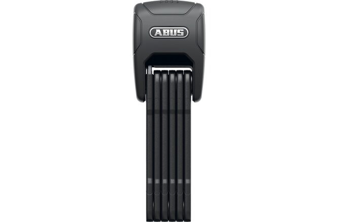 ABUS Faltschloss Bordo Granit XPlus Alarm 6500KA/90 mit Halter SH 6500/90 schwar