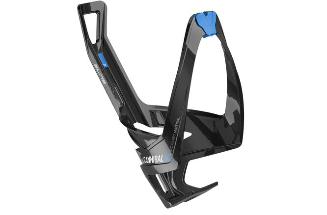Elite Bidonhalter Cannibal XC glossy Bio Based, Schwarz/Blau