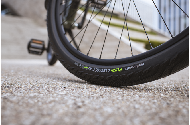 Continental Pneu Pure Contact 27.5x2.00 Falt mit Reflexstreifen schwarz
