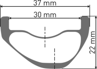 DT Swiss HXC 1200 Spline 29 Boost, IS, Vorderrad
