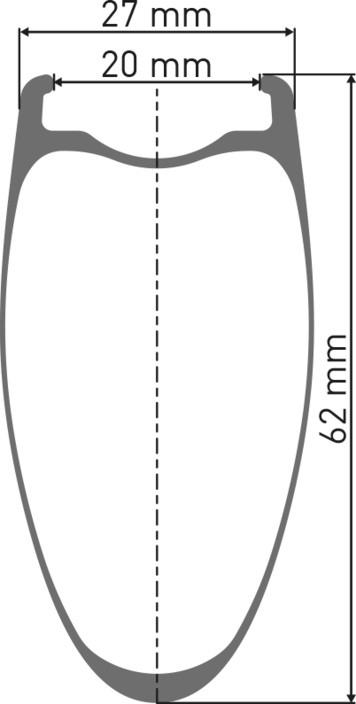 DT Swiss ARC 1100 Dicut 62 WTS Disc, Vorderrad