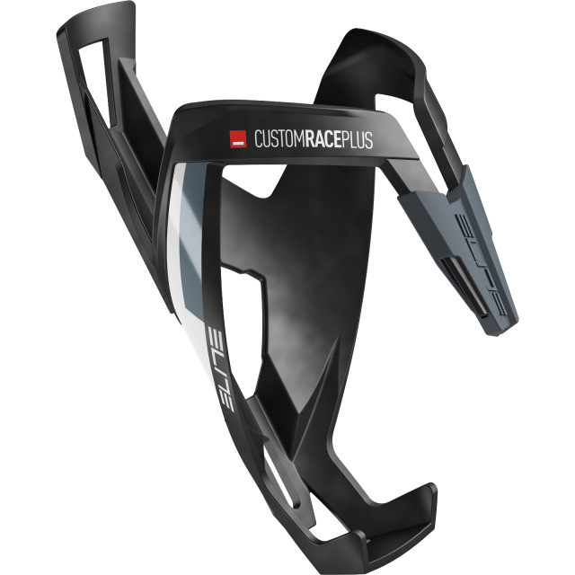 Elite   Bidonhalter Custom Race Plus, Schwarz/Weiss matt