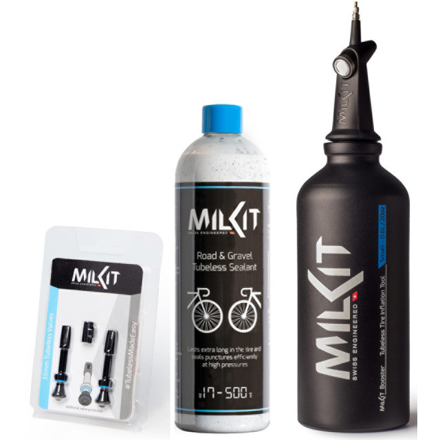 Milkit Road/Gravel Tubeless Set, 35mm Ventile