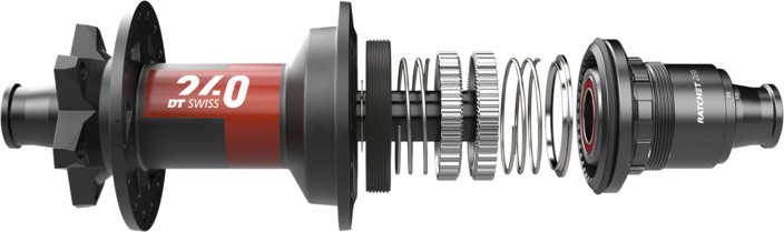 DT Swiss 240 CLASSIC Nabe MTB IS 28L 148/12mm MS DEG 90