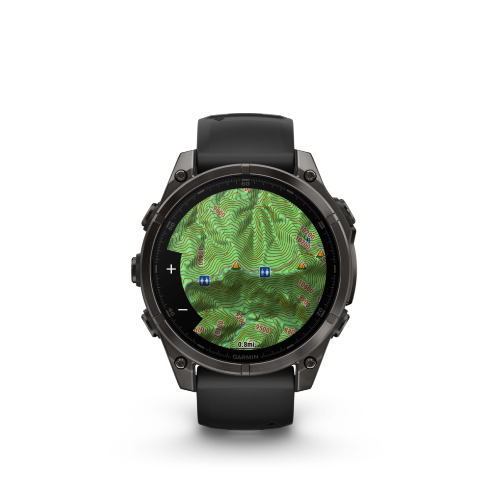 Garmin fēnix® 8 – 51 mm, AMOLED, Sportuhr, Schwarz/Carbongrau