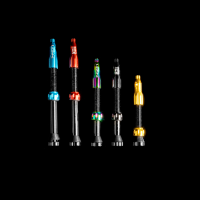 Lezyne CNC TLR Valve - 80MM, Rot