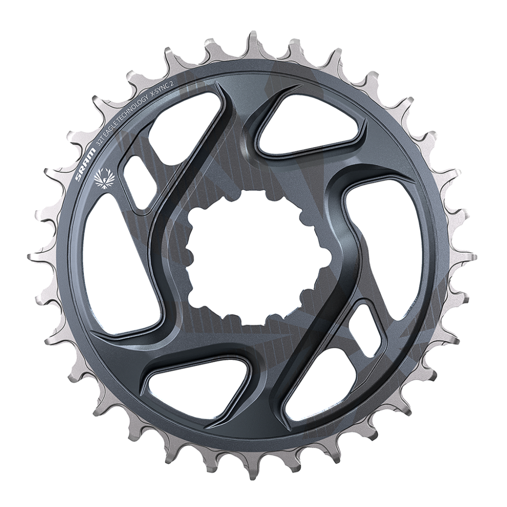 SRAM Chainring Eagle CF X-Sync2 DM 6mm Offset, lunar grey, 34