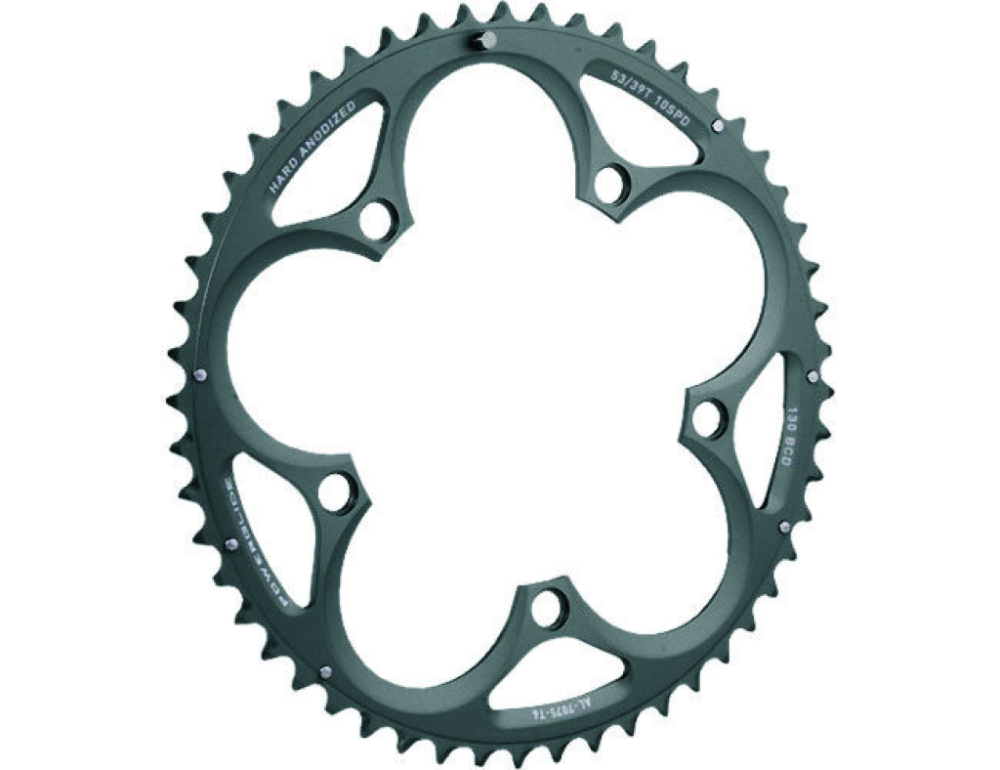 SRAM   Chainring Force/Rival/Apex130 BCD (53-39) 2x10SP, 130x53T, black