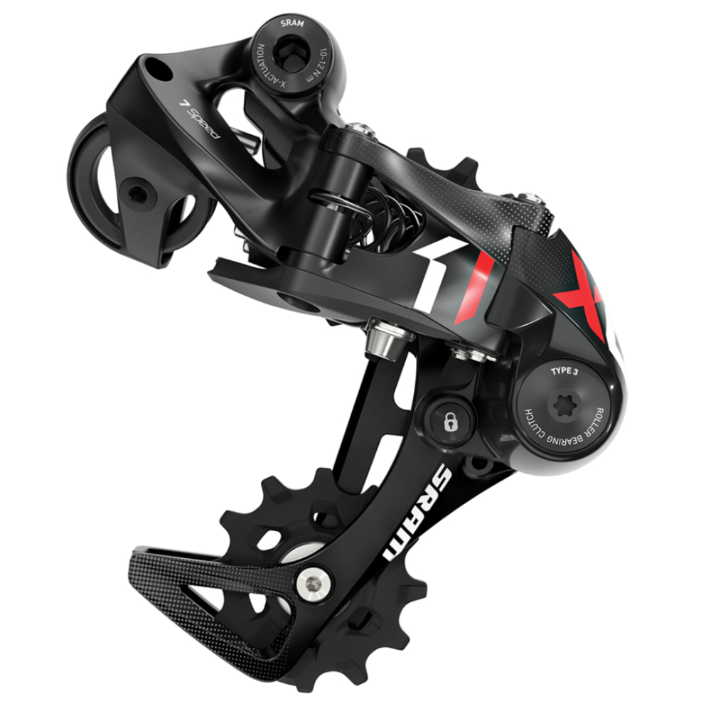 SRAM Rear Derailleur X01 DH 10SP, Short, red
