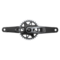 SRAM Crankset X0 Eagle AXS Transmission Q174 MTB Wide DUB, black/silver, 32T, 175