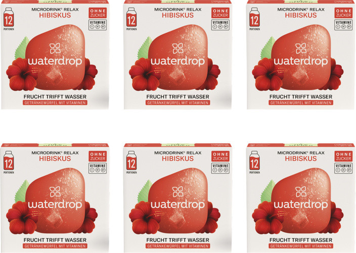waterdrop   Microdrink Relax Hibiskus (6x12 Pack)