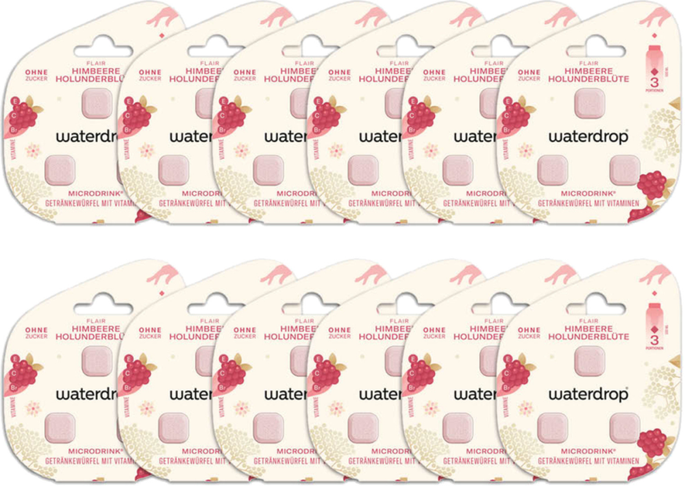 waterdrop   Microdrink Flair Himbeere (12x3 Pack)