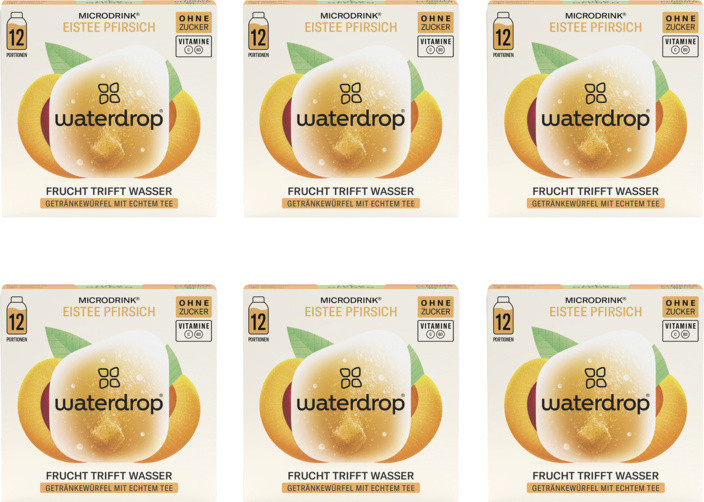 waterdrop Microdrink Eistee Pfirsich (6x 12 Pack)