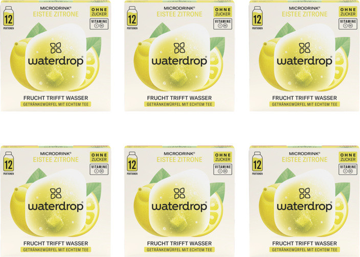 waterdrop Microdrink Eistee Zitrone (6x 12 Pack)