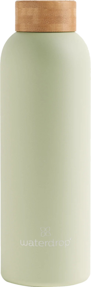 waterdrop Steel Bottle Pastel Olivgrün Matt / 0.6l