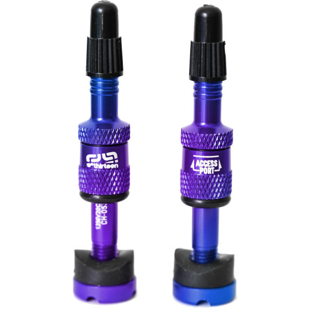e*thirteen Ethirteen Tubelessventil Quickfill Gen2 Aluminium 2 Stk 23-31mm, Blau