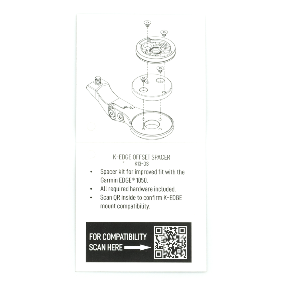 K-Edge K-EDGE Garmin EDGE 1050 Off-Set Spacer