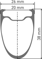 DT Swiss   ARC 1400 DICUT Laufrad 700c CL 38 142/12mm HG XDR WTS