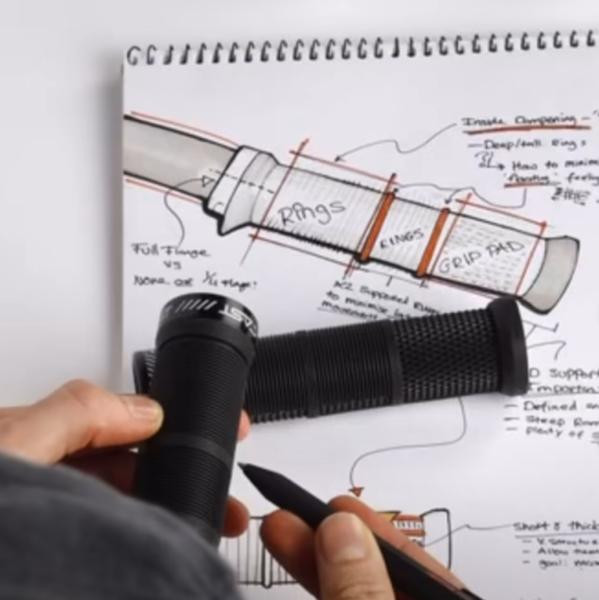 Cast Bamba Grip 30mm Soft A20 black/orange mix Lenkergriffe