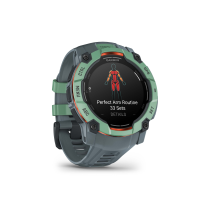 Garmin Instinct 3 – 50 mm, AMOLED, mit Silikon-Wechselarmband 26 mm Twilight, Sportuhr, Twilight/Neo Tropic