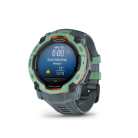 Garmin Instinct 3 – 45 mm, AMOLED, mit Silikon-Wechselarmband 22 mm, Sportuhr, Twilight/Neo Tropic